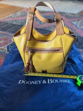 Dooney & Bourke Maddie Dandelion Saffiano Leather Bucket Bag